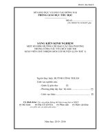skkn một số ĐỊNH HƯỚNG CHỈ đạo các địa PHƯƠNG TRONG CÔNG tác tổ CHỨC hội THI GIÁO VIÊN CHỦ NHIỆM GIỎI cấp HUYỆN (lần THỨ 1) 