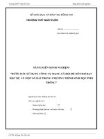 SKKN bước đầu sử DỤNG CÔNG cụ MẠNG xã hội để hỗ TRỢ dạy học dự án một số bài TRONG CHƯƠNG TRÌNH SINH học PHỔ THÔNG 