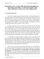 SKKN giáo dục đạo đức và kĩ năng sống cho học sinh qua công tác chủ nhiệm lớp 