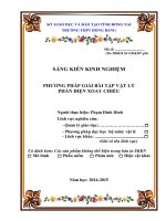 SKKN PHƯƠNG PHÁP GIẢI bài tập vật lý PHẦN điện XOAY CHIỀU 