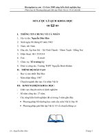 SKKN phân loại  phương pháp giải bài tập nhiệt vật lý 10 về chất khí 