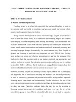 skkn tiếng anh 10 USING GAMES TO HELP GRADE 10 STUDENTS ENGAGE, ACTIVATE AND STUDY IN LISTENING PERIODS