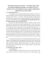 skkn TÍCH hợp GIÁO dục đạo đức – lối SỐNG học SINH QUA đoạn TRÍCH HẠNH PHÚC của một TANG GIA, TRUYỆN NGẮN NGƯỜI TRONG BAO và đoạn TRÍCH hồn TRƯƠNG BA, DA HÀNG THỊT