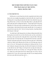 skkn một số BIỆN PHÁP góp PHẦN NGĂN CHẶN TÌNH TRẠNG bạo lực học ĐƯỜNG TRONG TRƯỜNG THPT