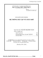 skkn vật lý thpt hệ THỐNG bài tập về CHẤT KHÍ