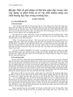 SKKN một số giải pháp xã hội hóa giáo dục trong việc xây dựng và phát triển cơ sở vật chất nhằm nâng cao chất lượng dạy học trong trường học 