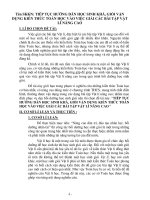 SKKN TIẾP tục HƯỚNG dẫn học SINH KHÁ, GIỎI vận DỤNG KIẾN THỨC TOÁN học vào VIỆC GIẢI các bài tập vật lí NÂNG CAO 