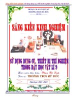 SKKN sử dụng dụng cụ, thiết bị thí nghiệm trong dạy học vật lý lớp 9 
