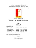 Báo cáo bài tập tuần 1 môn học phân tích và yêu cầu phần mềm 