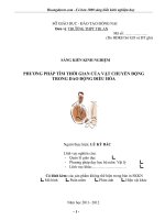 SKKN PHƯƠNG PHÁP TÌM THỜI GIAN CỦA vật CHUYỂN ĐỘNG TRONG DAO ĐỘNG điểu HÒA 