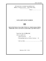 skkn một số kĩ THUẬT dạy học TÍCH cực TRONG HOẠT ĐỘNG NHÓM để NÂNG CAO CHẤT LƯỢNG học tập môn TOÁN 7