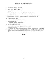 skkn HÌNH học GIẢI TRONG KHÔNG GIAN với MAPLE 