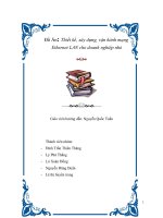 Đồ án thiết kế, xây dựng, vận hành mạng ethernet LAN cho doanh nghiệp nhỏ 