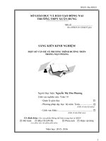 skkn một số vấn đề về PHƯƠNG TRÌNH ĐƯỜNG TRÒN TRONG mặt PHẲNG 