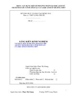 skkn vận DỤNG một số PHƯƠNG PHÁP dạy học LỊCH sử NHẰM PHÁT HUY TÍNH TÍCH cực của học SINH ở TRƯỜNG THPT