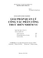 skkn GIẢI PHÁP QUẢN lý CÔNG tác PHÂN CÔNG THỰC HIỆN NHIỆM vụ