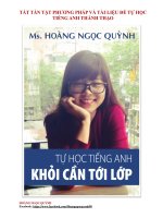 Ebook   tự học TIẾNG ANH by HOÀNG NGỌC QUỲNH