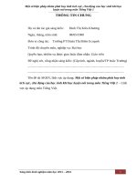 SKKN một số biện pháp nhằm phát huy tính tích cực, chủ động của học sinh khi học luyện nói trong môn tiếng việt 1 