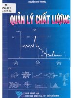 Quản lý chất lượng  nguyễn như phong 