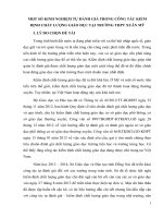 skkn một số KINH NGHIỆM tự ĐÁNH GIÁ TRONG CÔNG tác KIỂM ĐỊNH CHẤT LƯỢNG GIÁO dục tại TRƯỜNG THPT XUÂN mỹ 