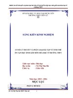 SKKN cơ sở lý thuyết và phân loại bài tập về tinh thể ôn tập học sinh giỏi môn hóa học ở trường THPT  