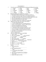 Đề luyện thi học sinh giỏi tiếng anh lớp 9