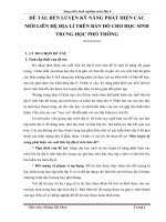 sáng kiến kinh nghiệm rèn luyện kỹ năng phát hiện các mối liên hệ địa lí trên bản đồ 