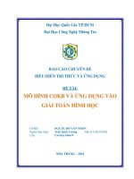 Đề tài mô hình cokb và ứng dụng vào giải toán hình học 