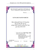 SKKN hiệu trưởng phối hợp với công đoàn để xây dựng đội ngũ tại trường THPT chuyên lương thế vinh trong giai đoạn 2010 2015 