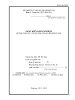 Tên SKKN HƯỚNG dẫn ôn tập CHƯƠNG TRONG bộ môn TOÁN 