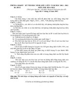 Đề thi học sinh giỏi và đáp án tham khảo hóa học lớp 9 (31) 