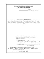 SKKN hệ thống và rèn luyện kĩ năng giải nhanh các dạng toán trắc nghiệm cơ bản thuộc phần di truyền học quần thể 
