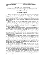 SKKN sử DỤNG PHƯƠNG PHÁP GIẢI NHANH bài tập TRẮC NGHIỆM KHÁCH QUAN môn HOÁ 