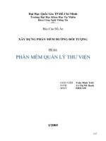 Đề tài hần mềm quản lý thư viện 