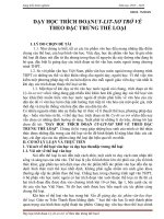 skkn dạy học TRÍCH ĐOẠNUY LIT xơ TRỞ về THEO đặc TRƯNG THỂ LOẠI 