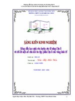 SKKN hướng dẫn học sinh rèn luyện các kĩ năng địa lí và trả lời một số câu hỏi ôn tập phần địa lí các vùng kinh tế 