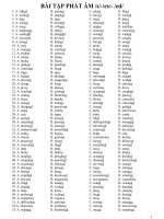 BÀI tập PHÁT âm 