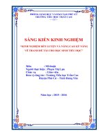 SKKN kinh nghiệm rèn luyện và nâng cao kỹ năng vẽ tranh đề tài cho học sinh tiểu học 