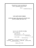 skkn HƯỚNG dẫn học VIÊN (GDTX) ôn tập môn TOÁN THI tốt NGHIỆP THPT QUỐC GIA