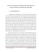 skkn NÂNG CAO VIỆC PHÁT HUY TÍNH dân CHỦ TRONG CÔNG tác QUẢN lý GIÁO dục tại TRƯỜNG THPT TRẤN BIÊN 