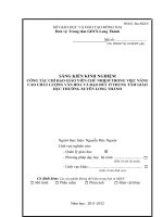 SKKN CÔNG TÁC CHỈ đạo GIÁO VIÊN CHỦ NHIỆM TRONG VIỆC NÂNG CAO CHẤT LƯỢNG văn HÓA VÀ đạo đức ở TRUNG tâm GIÁO DỤC THƯỜNG XUYÊN LONG THÀNH 