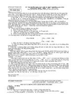 Đề thi học sinh giỏi và đáp án tham khảo hóa học lớp 9 (39) 