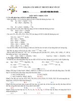 30 DẠNG CÂU HỎI LÝ THUYẾT HOÁ VÔ CƠ (DẠNG 11 14)
