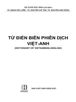 TỪ ĐIỂN BIÊN PHIÊN DỊCH VIỆT ANH