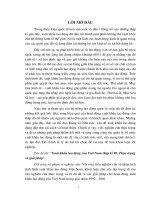 Luận văn xuất khẩu lao động của VN thập kỉ 90 đến nay thực trạng và giải pháp 