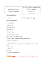 Đề thi khảo sát chất lượng đầu năm môn Toán lớp 8 trường THCS Long Sơn, Thạch Hà năm 2014 - 2015