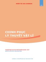 Tài liệu chinh phục toàn bộ lý thuyết, bài tập môn vật lý cực hay
