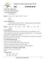 30 DẠNG CÂU HỎI LÝ THUYẾT HOÁ VÔ CƠ (DẠNG 9+10)