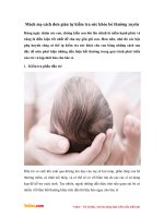 Mách mẹ cách đơn giản tự kiểm tra sức khỏe bé thường xuyên