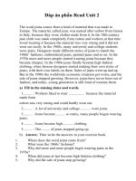 Đáp án phần read unit 2 lớp 9